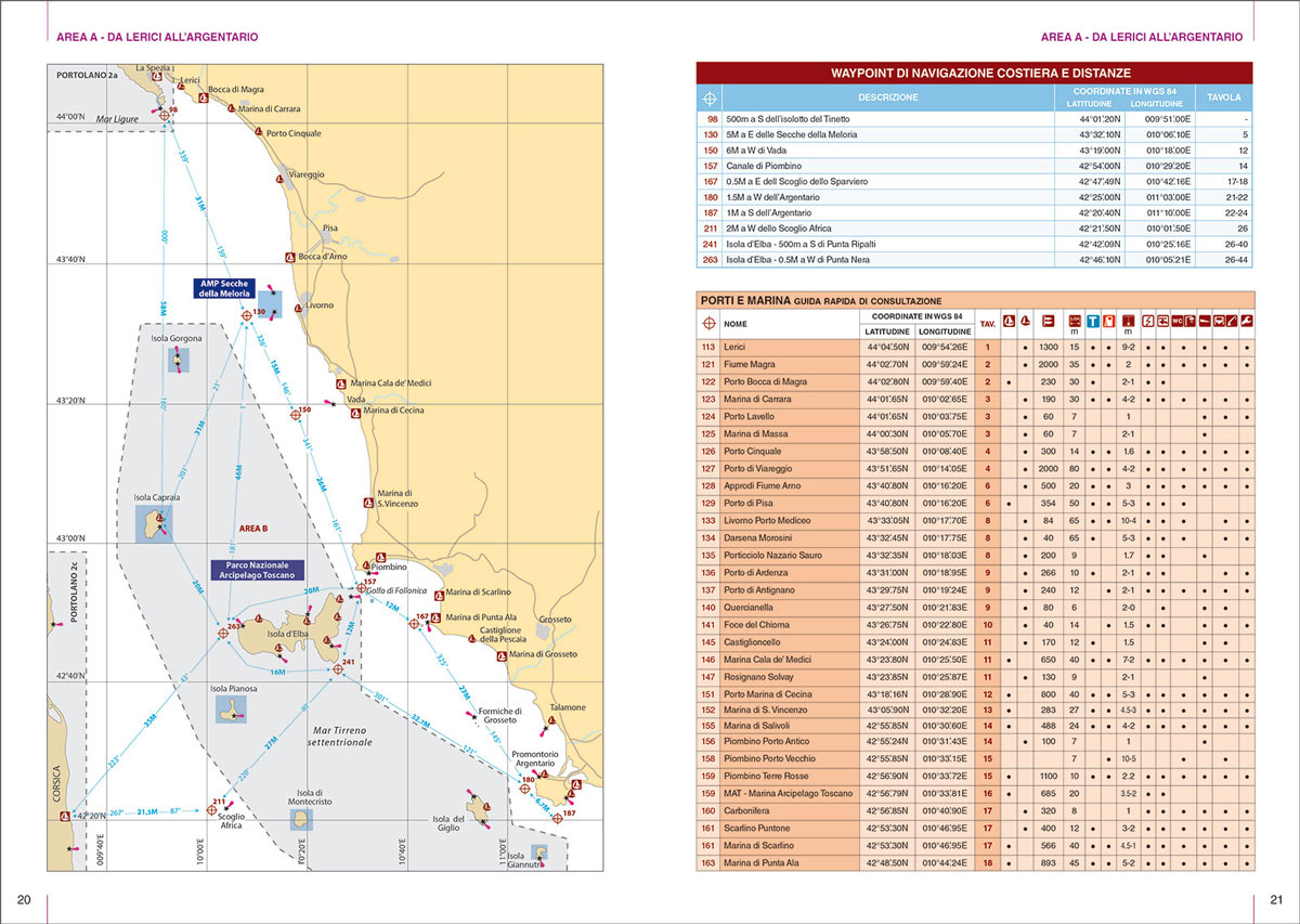 Fr131 9788836102761 portolano cartografico 2b da lerici allargentario arcipelago toscano.in01
