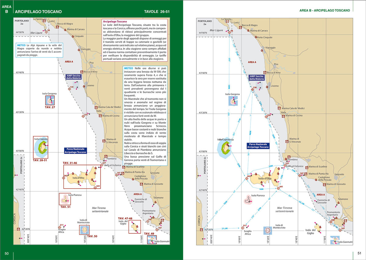 Fr131 9788836102761 portolano cartografico 2b da lerici allargentario arcipelago toscano.in04
