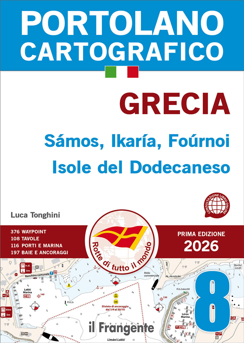 FR139 9788836103089 portolano cartografico 8 grecia egea creta isole del dodecaneso samos ikaria fourni