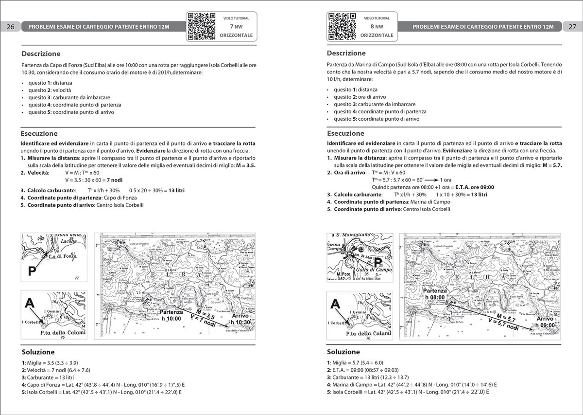 Mf135 978836102792 esame di carteggio entro manuale patente nautica in03