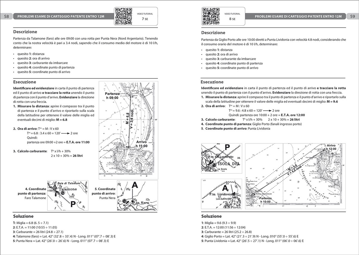 Mf135 978836102792 esame di carteggio entro manuale patente nautica in04