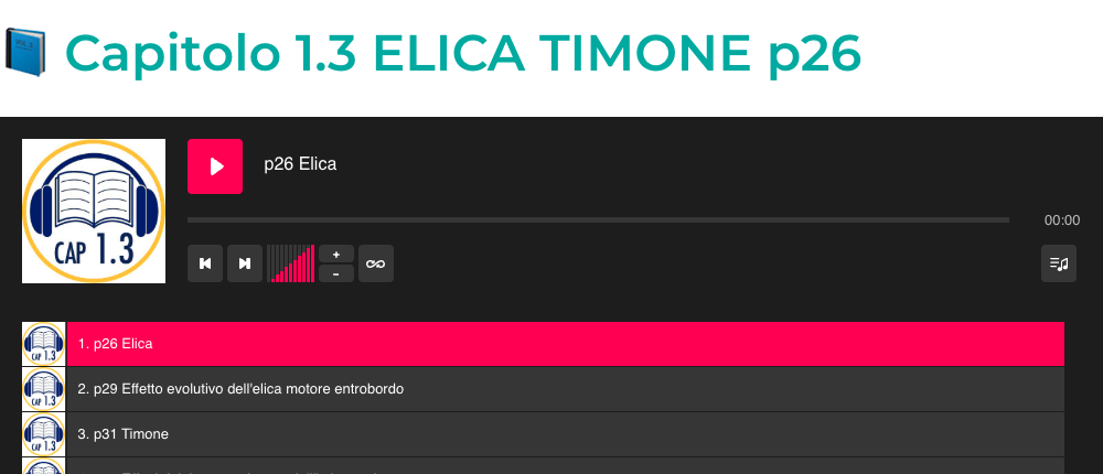 Anteprima della playlist dell’audiomanuale